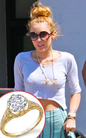 Miley Cyrus, Engagement Ring Miley Cyrus, Engagement Ring